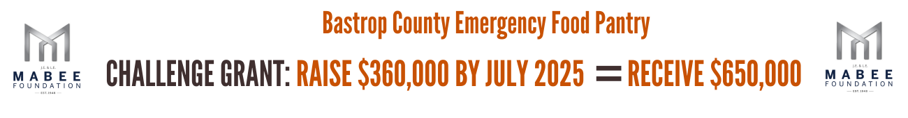 Challenge Grant: Taise $360,000 by July 2025 and recieve $650,000 from the Mabee Foundation.